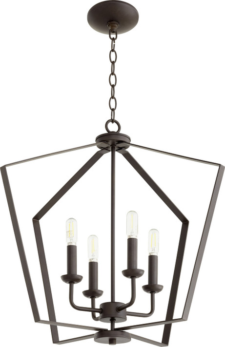 Foyer/Hall Lanterns Open Frame by Quorum ( 19 | 894-4-86 4LT Entry Series ) 