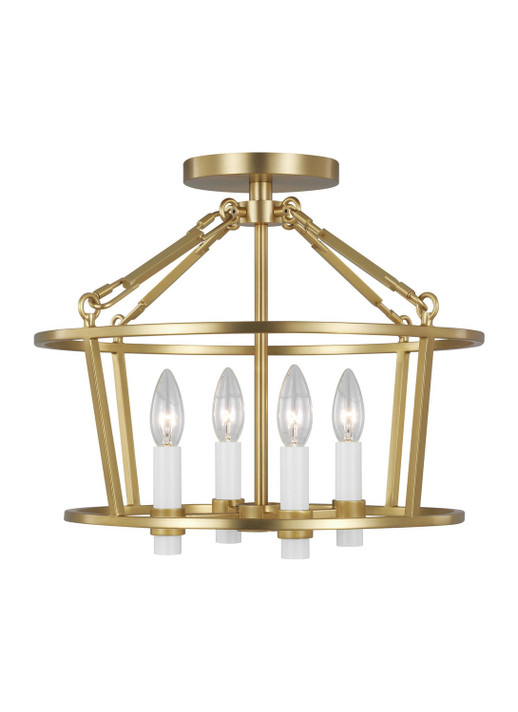 Semi-Flush Mts. Cage by Visual Comfort Studio ( 454 | CF1064BBS Marston ) 