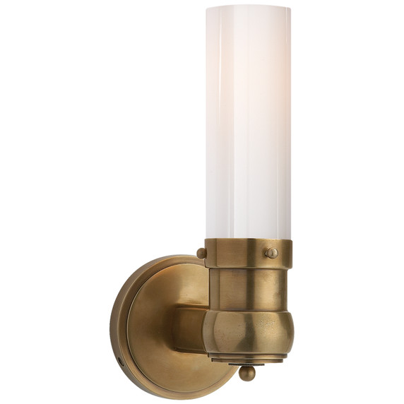 Sconces Single Glass by Visual Comfort Signature ( 268 | TOB 2187HAB-WG Graydon Bath Light ) 
