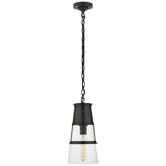 Mini Pendants Glass Down by Visual Comfort Signature ( 268 | TOB 5752BZ-CG Robinson ) 