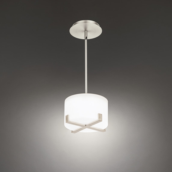 Mini Pendants Drum Shade by W.A.C. Lighting ( 34 | PD-69108-BN Laurel ) 