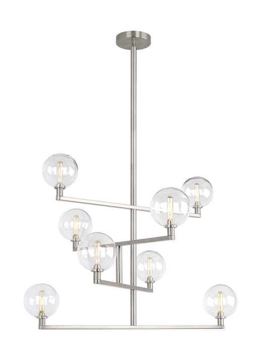 Mid. Chandeliers Glass Up by Visual Comfort Modern ( 182 | 700GMBCS Gambit ) 