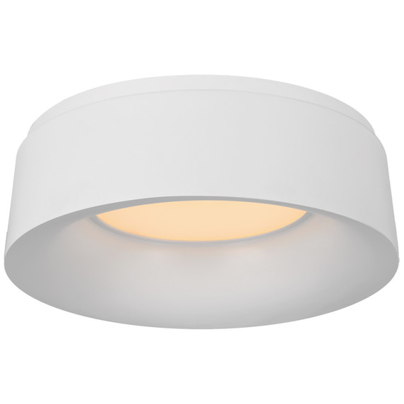 Flush Mounts Drum Shade by Visual Comfort Signature ( 268 | BBL 4094WHT Halo ) 