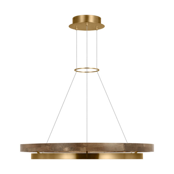 Mid. Chandeliers Ring/Halo by Visual Comfort Modern ( 182 | 700GRC36NBW-LED930 Grace ) 