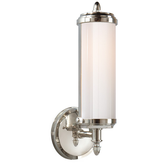 Sconces Single Glass by Visual Comfort Signature ( 268 | TOB 2206CH-WG Merchant ) 