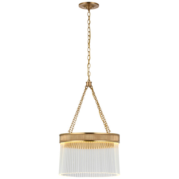 Mini Chandeliers Glass Shade by Visual Comfort Signature ( 268 | S 5171SB-CG Menil ) 