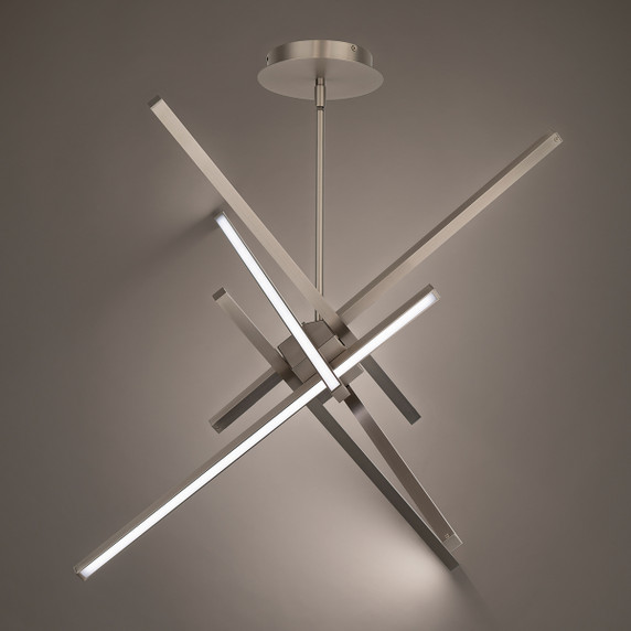 Large Chandeliers Starburst by W.A.C. Lighting ( 34 | PD-73139-BN Parallax ) 