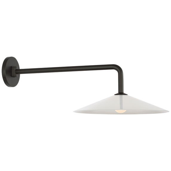 Sconces Single Glass by Visual Comfort Signature ( 268 | AL 2031MI-WG Ponce ) 