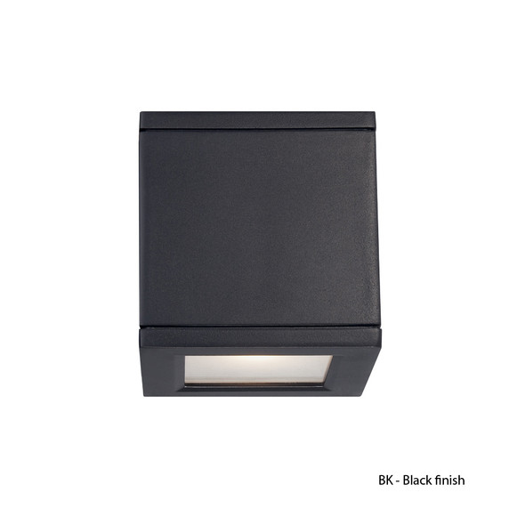 Exterior Wall Mt./Flush by W.A.C. Lighting ( 34 | WS-W2505-BK Rubix ) 
