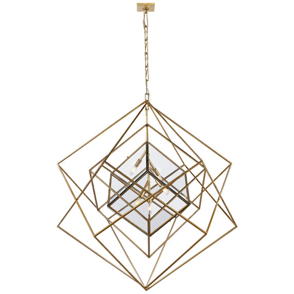 Foyer/Hall Lanterns Open Frame by Visual Comfort Signature ( 268 | KW 5022G-CG Cubist ) 