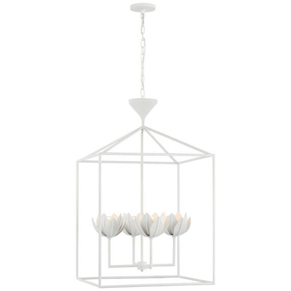 Foyer/Hall Lanterns Open Frame by Visual Comfort Signature ( 268 | JN 5303PW Alberto ) 