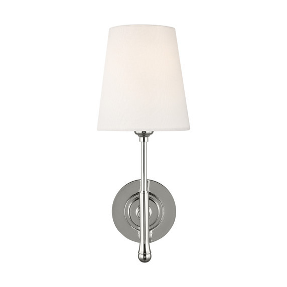 Sconces Single Candle by Visual Comfort Studio ( 454 | TW1001PN Capri ) 