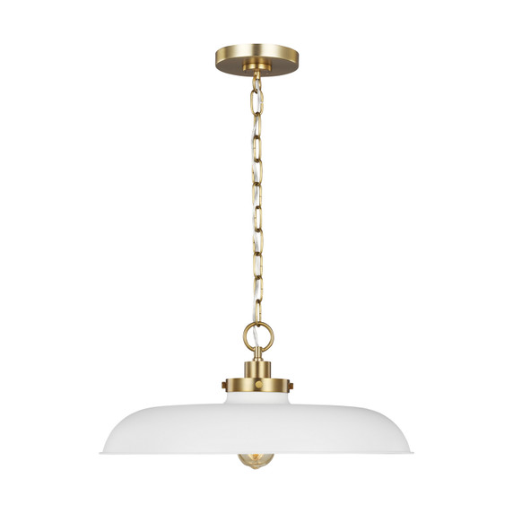 Pendants Metal Shade by Visual Comfort Studio ( 454 | CP1231MWTBBS Wellfleet ) 