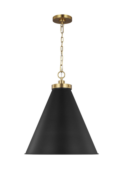 Pendants Metal Shade by Visual Comfort Studio ( 454 | CP1281MBKBBS Wellfleet ) 