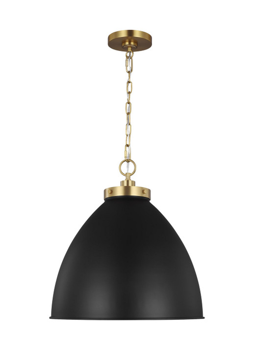 Pendants Metal Shade by Visual Comfort Studio ( 454 | CP1301MBKBBS Wellfleet ) 
