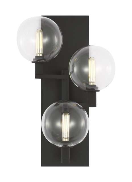Sconces Triple Glass by Visual Comfort Modern ( 182 | 700WSGMBTCB-LED927 Gambit ) 