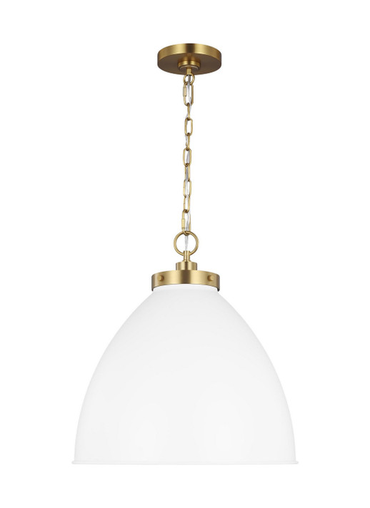Pendants Metal Shade by Visual Comfort Studio ( 454 | CP1301MWTBBS Wellfleet ) 