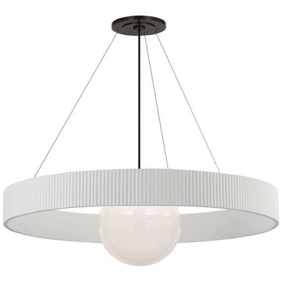 Large Chandeliers Glass Shade by Visual Comfort Signature ( 268 | WS 5001BZ/WHT-WG Arena ) 