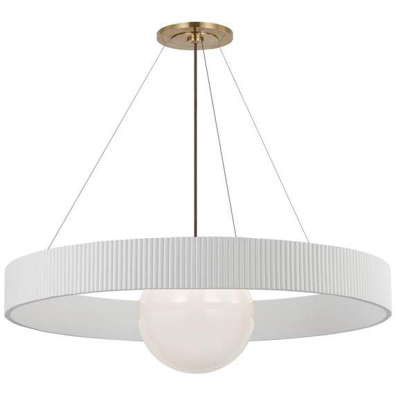 Large Chandeliers Glass Shade by Visual Comfort Signature ( 268 | WS 5001HAB/WHT-WG Arena ) 
