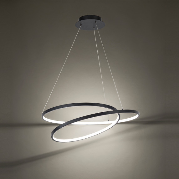Pendants Ring/Halo by W.A.C. Lighting ( 34 | PD-83128-BK Marques ) 