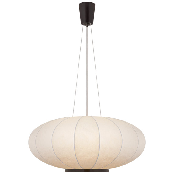 Pendants Fabric Shade by Visual Comfort Signature ( 268 | BBL 5123BZ-RP Paper Moon ) 