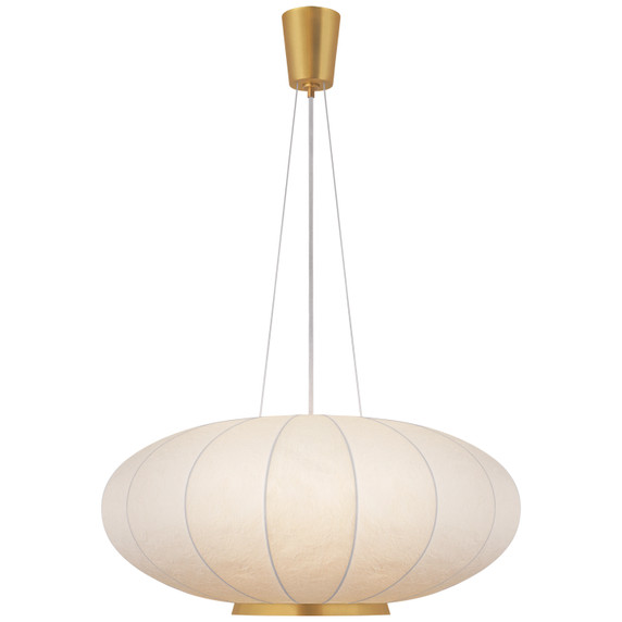 Pendants Fabric Shade by Visual Comfort Signature ( 268 | BBL 5123SB-RP Paper Moon ) 