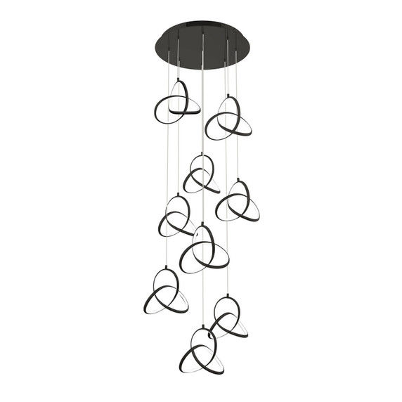 Pendants Multi-port/Cascade by W.A.C. Lighting ( 34 | PD-84909R-BK Vornado ) 