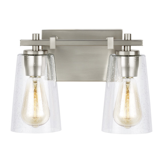 Bathroom Fixtures Two Lights by Visual Comfort Studio ( 454 | VS24302SN Mercer ) 