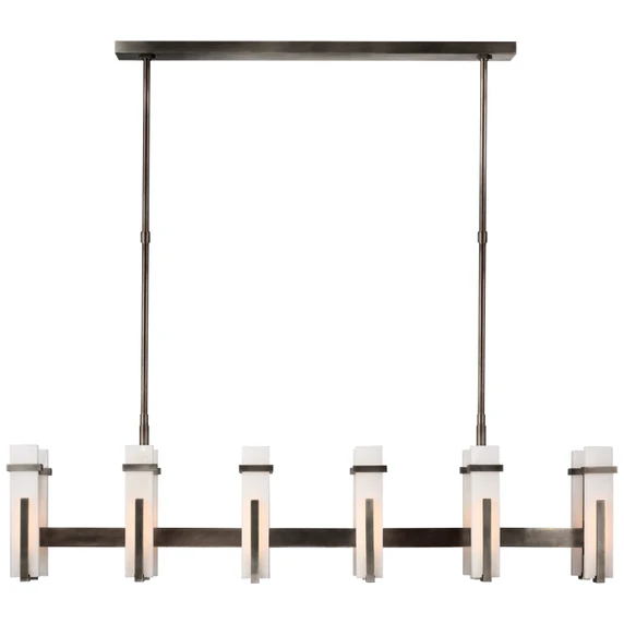 Linear/Island 4 Light + by Visual Comfort Signature ( 268 | S 5915BZ-ALB Malik ) 