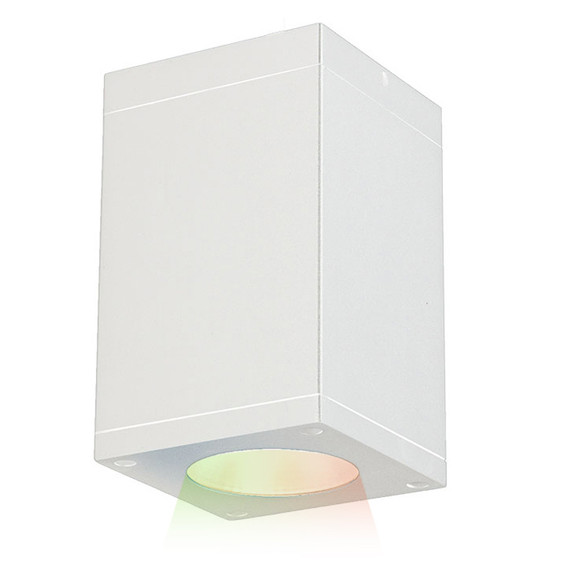 Exterior Ceiling Mount by W.A.C. Lighting ( 34 | DC-CD05-N-CC-WT Cube Arch ) 