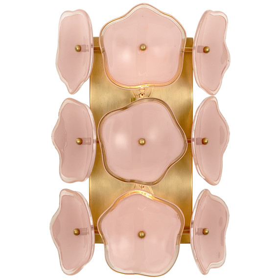 Sconces Single Glass by Visual Comfort Signature ( 268 | KS 2065SB-BLS Leighton ) 