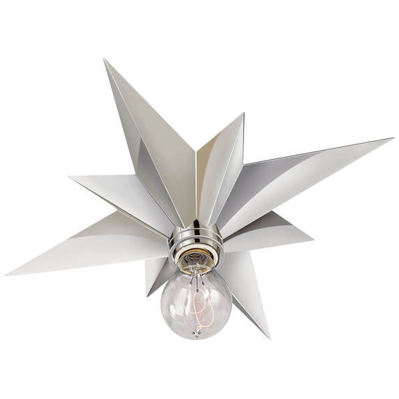 Flush Mounts Exposed Lamps by Visual Comfort Signature ( 268 | SC 4000PN Star ) 