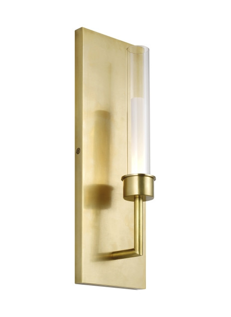 Sconces Single Glass by Visual Comfort Modern ( 182 | 700WSLNG1NB-LED930 Linger ) 