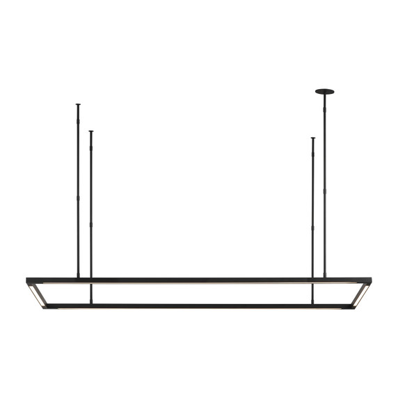 Linear/Island Open Frame by Visual Comfort Modern ( 182 | 700LSSTG50B-LED927 Stagger ) 