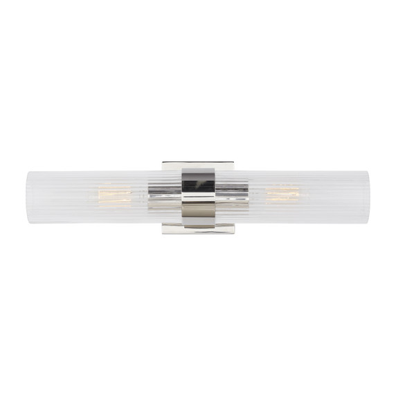 Bathroom Fixtures Two Lights by Visual Comfort Studio ( 454 | CV1022PN Geneva ) 