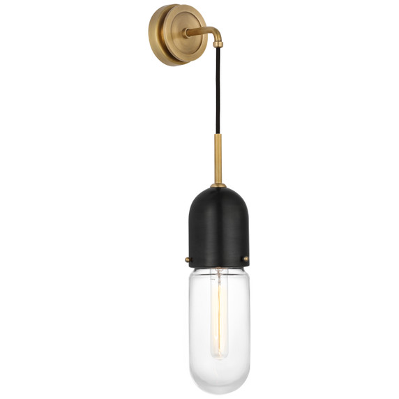 Sconces Single Glass by Visual Comfort Signature ( 268 | TOB 2645BZ/HAB-CG Junio ) 
