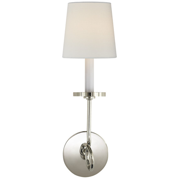 Sconces Single Candle by Visual Comfort Signature ( 268 | CHD 1610PN-L Symmetric Twist ) 