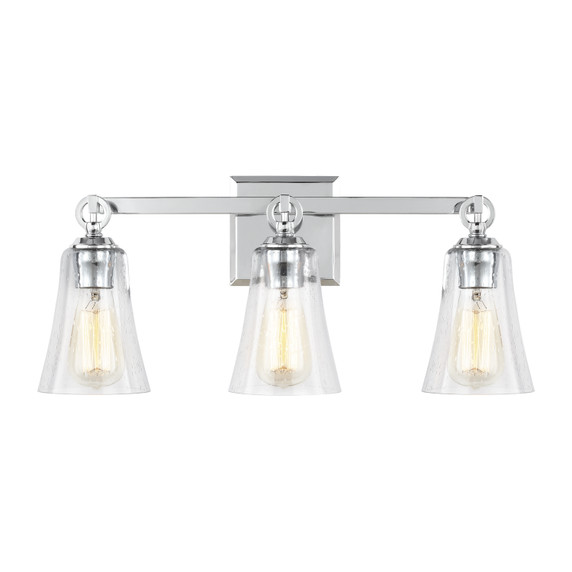 Bathroom Fixtures Three Lights by Visual Comfort Studio ( 454 | VS24703CH Monterro ) 