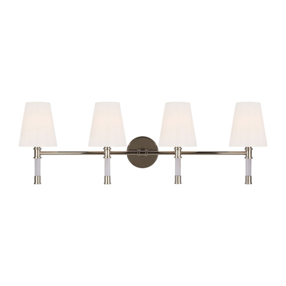 Bathroom Fixtures Four Lights by Visual Comfort Studio ( 454 | CV1054PN Hanover ) 