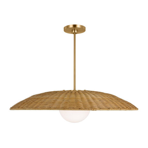 Pendants Glass Down by Visual Comfort Studio ( 454 | KSP1111BBS Mari ) 