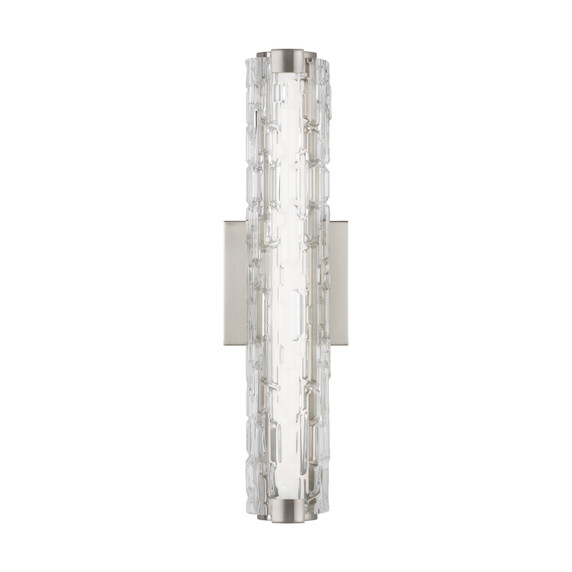 Sconces Single Glass by Visual Comfort Studio ( 454 | WB1876SN-L1 Cutler ) 