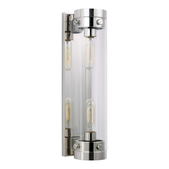Sconces Single Glass by Visual Comfort Studio ( 454 | CW1002PN Garrett ) 