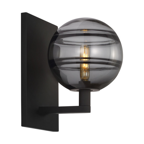 Sconces Single Glass by Visual Comfort Modern ( 182 | 700WSSDNKB Sedona ) 