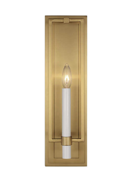 Sconces Single Candle by Visual Comfort Studio ( 454 | CW1241BBS Marston ) 