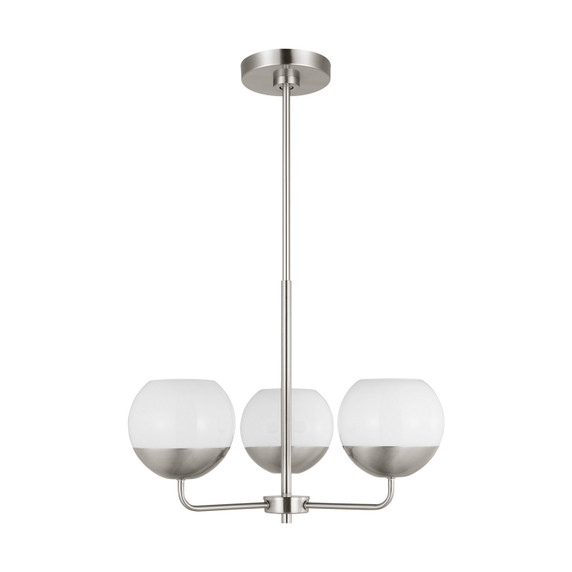 Mid. Chandeliers Glass Up by Visual Comfort Studio ( 454 | 3168103EN3-962 Alvin ) 