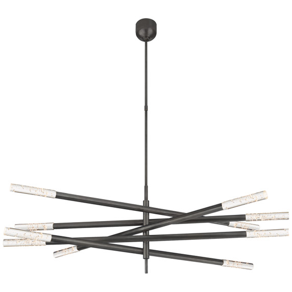 Large Chandeliers Starburst by Visual Comfort Signature ( 268 | KW 5587BZ-SG Rousseau ) 