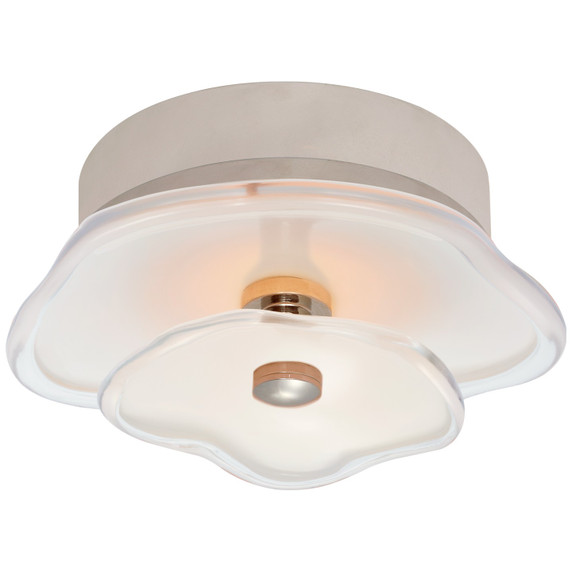 Flush Mounts Glass Down by Visual Comfort Signature ( 268 | KS 4063PN-CRE Leighton ) 