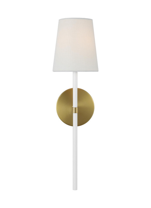 Sconces Single Candle by Visual Comfort Studio ( 454 | KSW1091BBSGW Monroe ) 