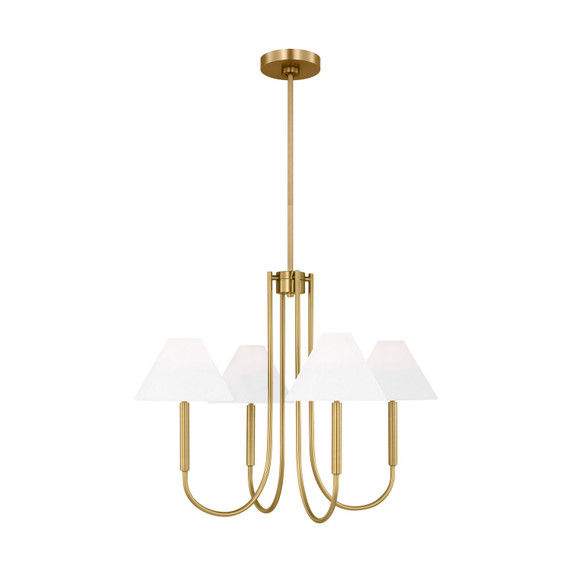 Mid. Chandeliers Candle by Visual Comfort Studio ( 454 | DJC1024SB Porteau ) 