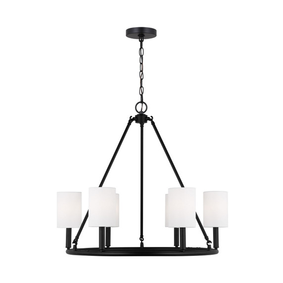 Mid. Chandeliers Candle by Visual Comfort Studio ( 454 | DJC1086MBK Egmont ) 